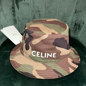 Celine Multicolor Camouflage Bucket Hat